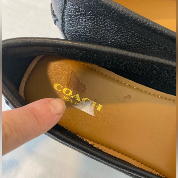 Coach Olive Pebbled Leather Leather Loafers - Picture 7 of 12